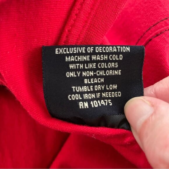 Ohio State University OSU YOUTH J America Red Applique Embroidered TShirt XXL - Picture 7 of 9